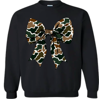 Old School Camo Bow Sweatshirt