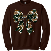 Old School Camo Bow Sweatshirt