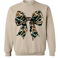 Old School Camo Bow Sweatshirt