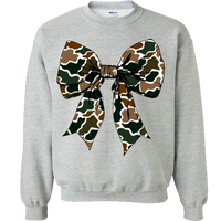 Old School Camo Bow Sweatshirt