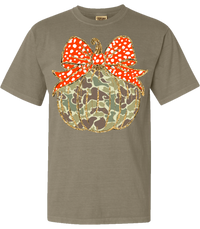 Old School Camo Pumpkin Comfort Color Tee