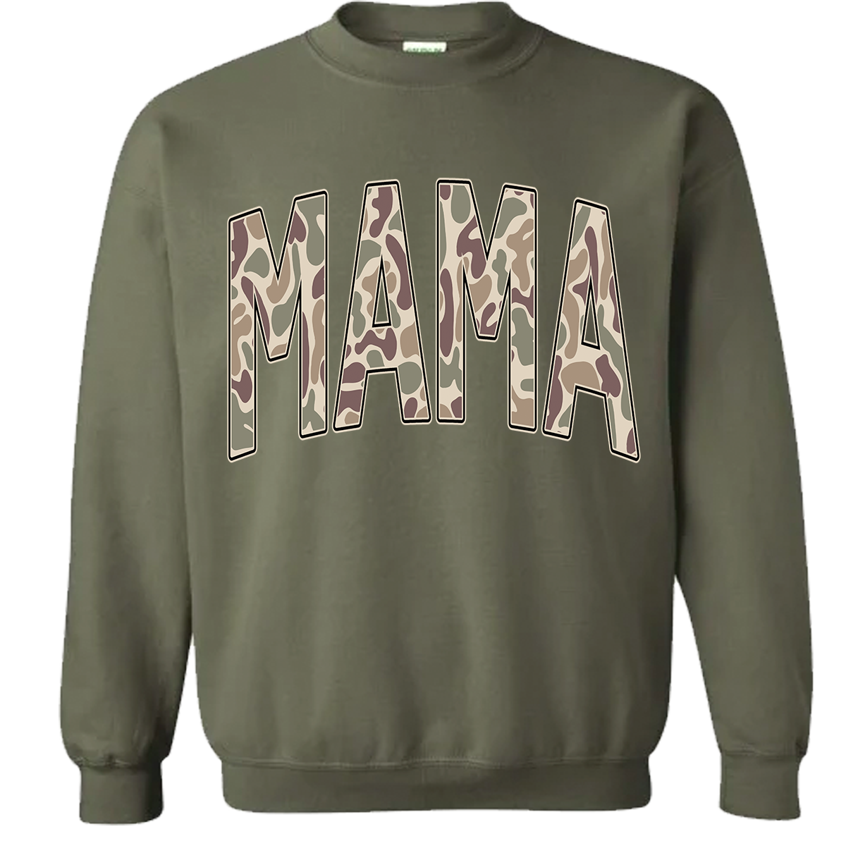 Old School Camo Mama Sweatshirt