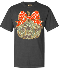 Old School Camo Pumpkin Comfort Color Tee