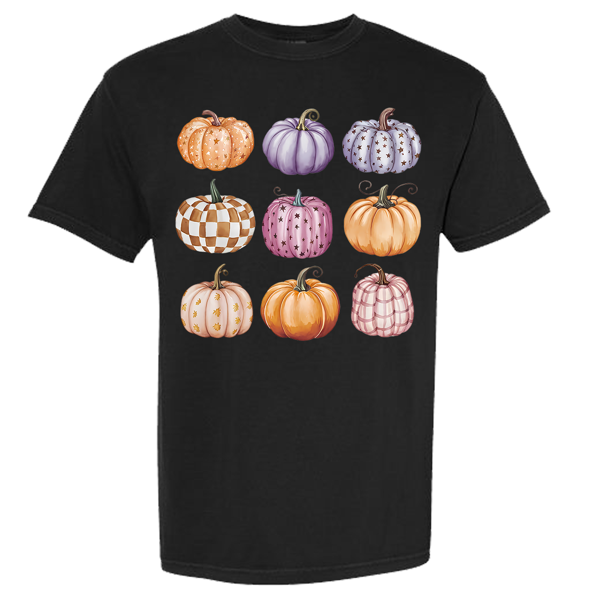 Pumpkin Collage Comfort Color Tee