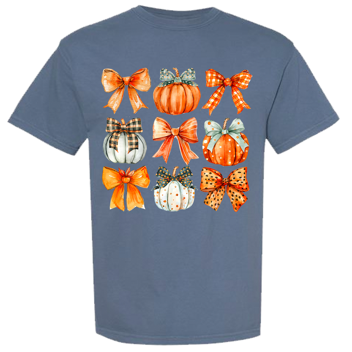 Pumpkin Coquette Collage Comfort Color Tee