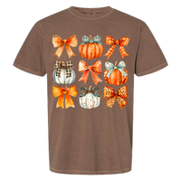 Pumpkin Coquette Collage Comfort Color Tee