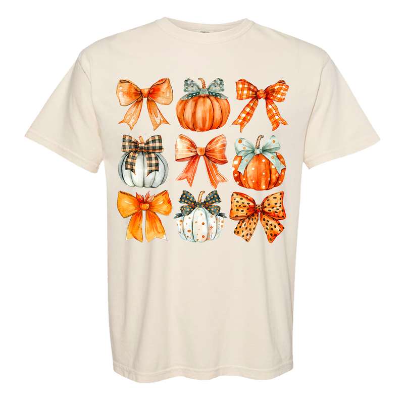 Pumpkin Coquette Collage Comfort Color Tee