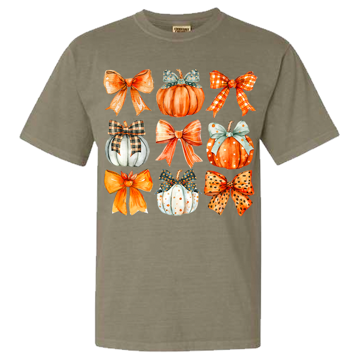 Pumpkin Coquette Collage Comfort Color Tee