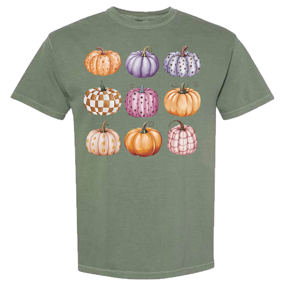 Pumpkin Collage Comfort Color Tee