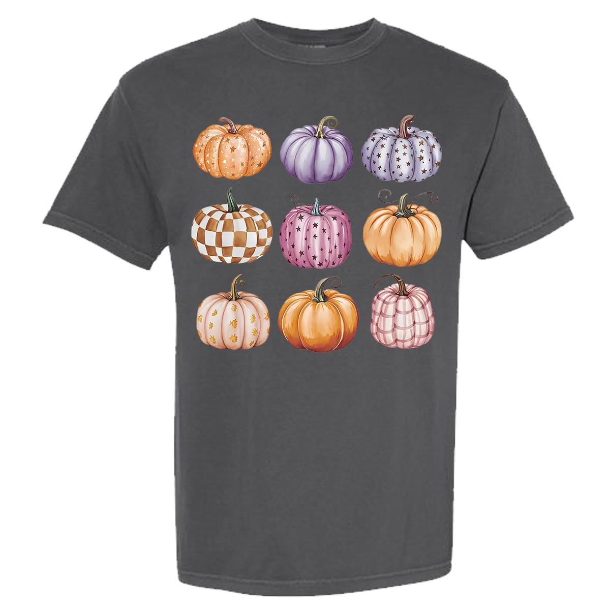 Pumpkin Collage Comfort Color Tee