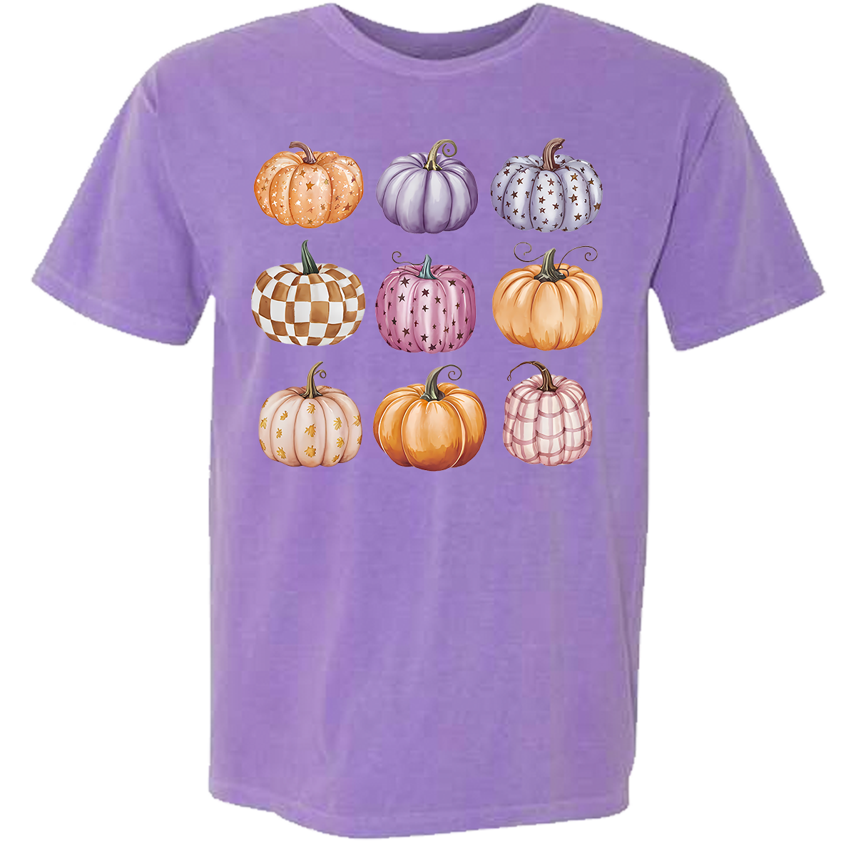 Pumpkin Collage Comfort Color Tee