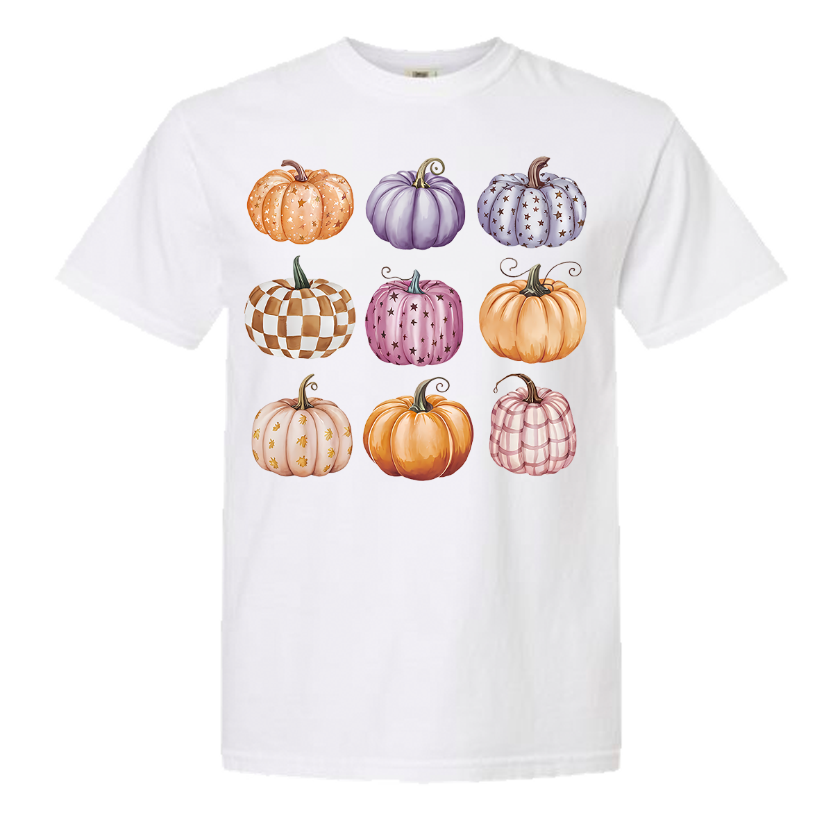 Pumpkin Collage Comfort Color Tee