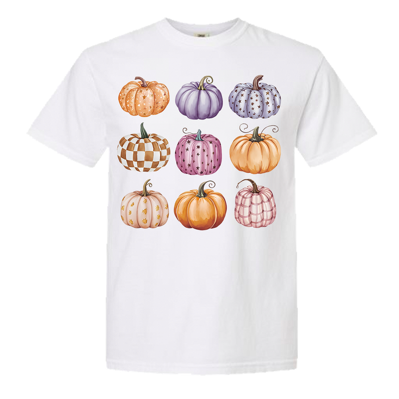 Pumpkin Collage Comfort Color Tee