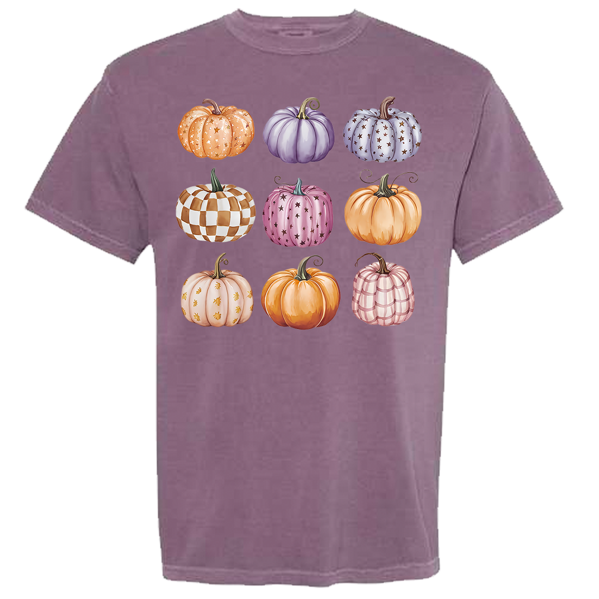 Pumpkin Collage Comfort Color Tee