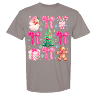 Pink Christmas Comfort Color Tee