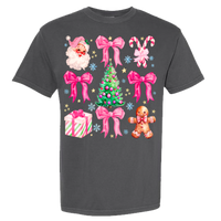 Pink Christmas Comfort Color Tee