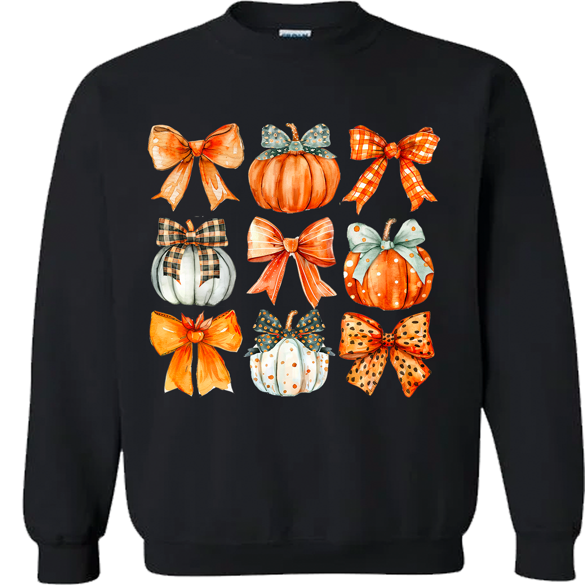 Pumpkin Coquette Collage Sweatshirt