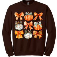 Pumpkin Coquette Collage Sweatshirt