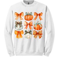 Pumpkin Coquette Collage Sweatshirt