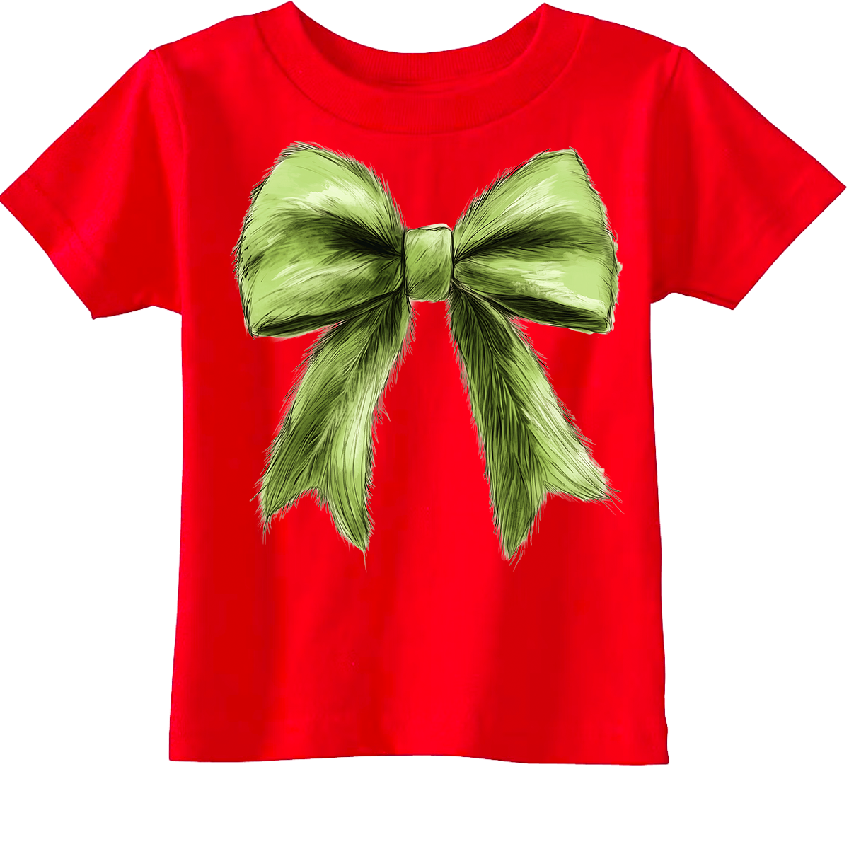 Green Christmas Bow Tee (INFANT/TODDLER/YOUTH)