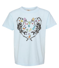 Skeleton Easter Heart Comfort Colors Tee