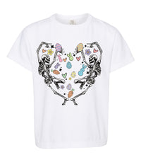 Skeleton Easter Heart Comfort Colors Tee