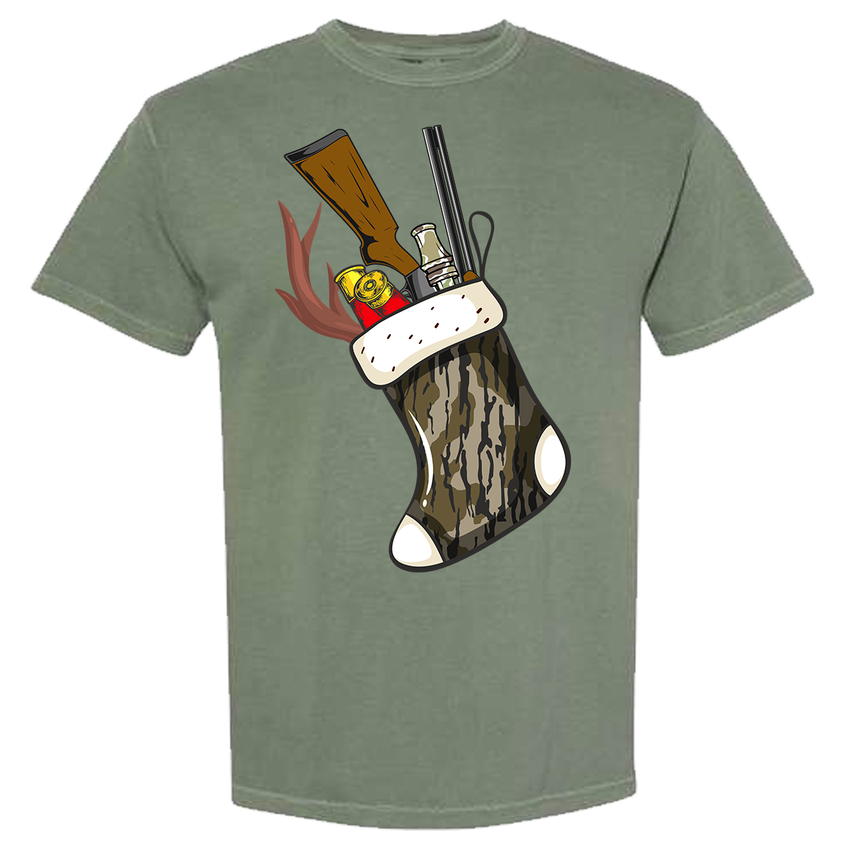 Camo Stocking Comfort Color Tee