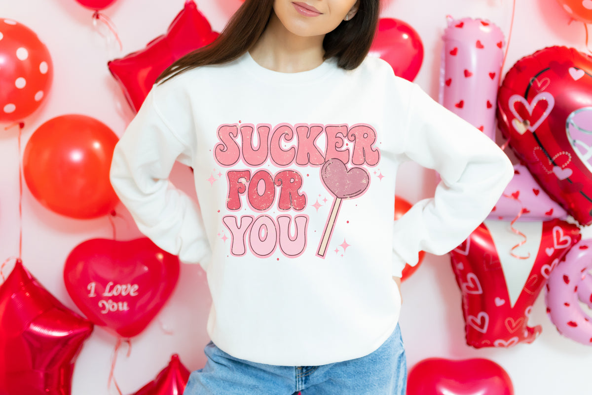 Sucker For You Sweatshirt - White