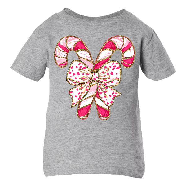 Pink Candy Canes Tee (INFANT/TODDLER/YOUTH)