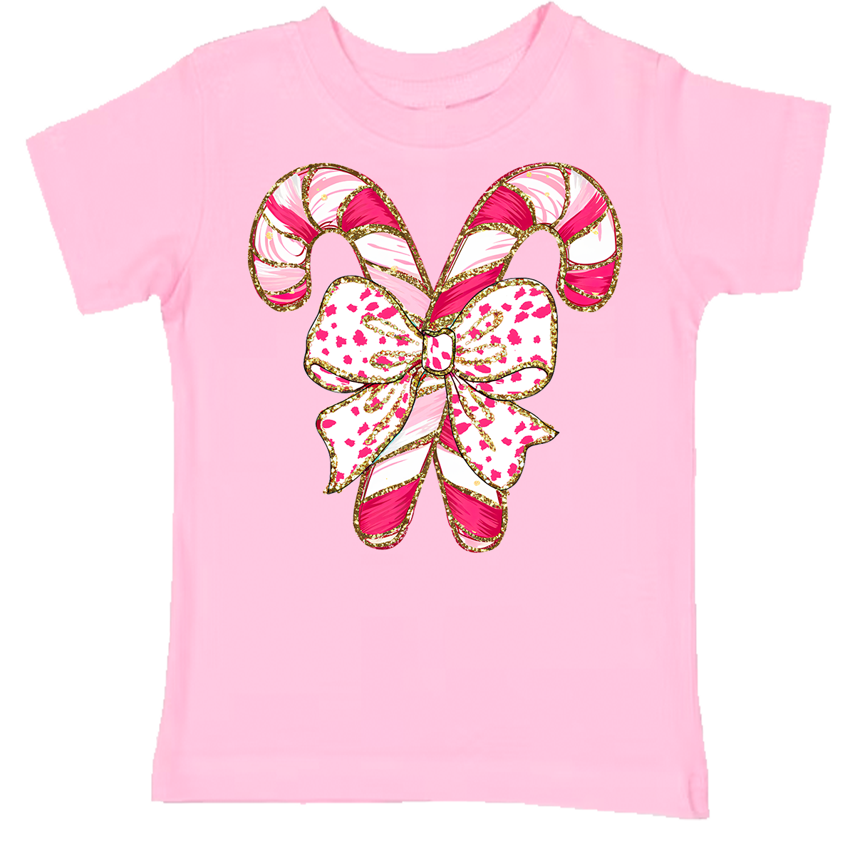 Pink Candy Canes Tee (INFANT/TODDLER/YOUTH)