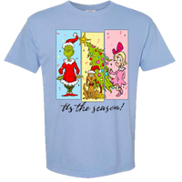 Tis The Season Characters Comfort Color Tee