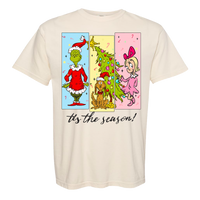 Tis The Season Characters Comfort Color Tee