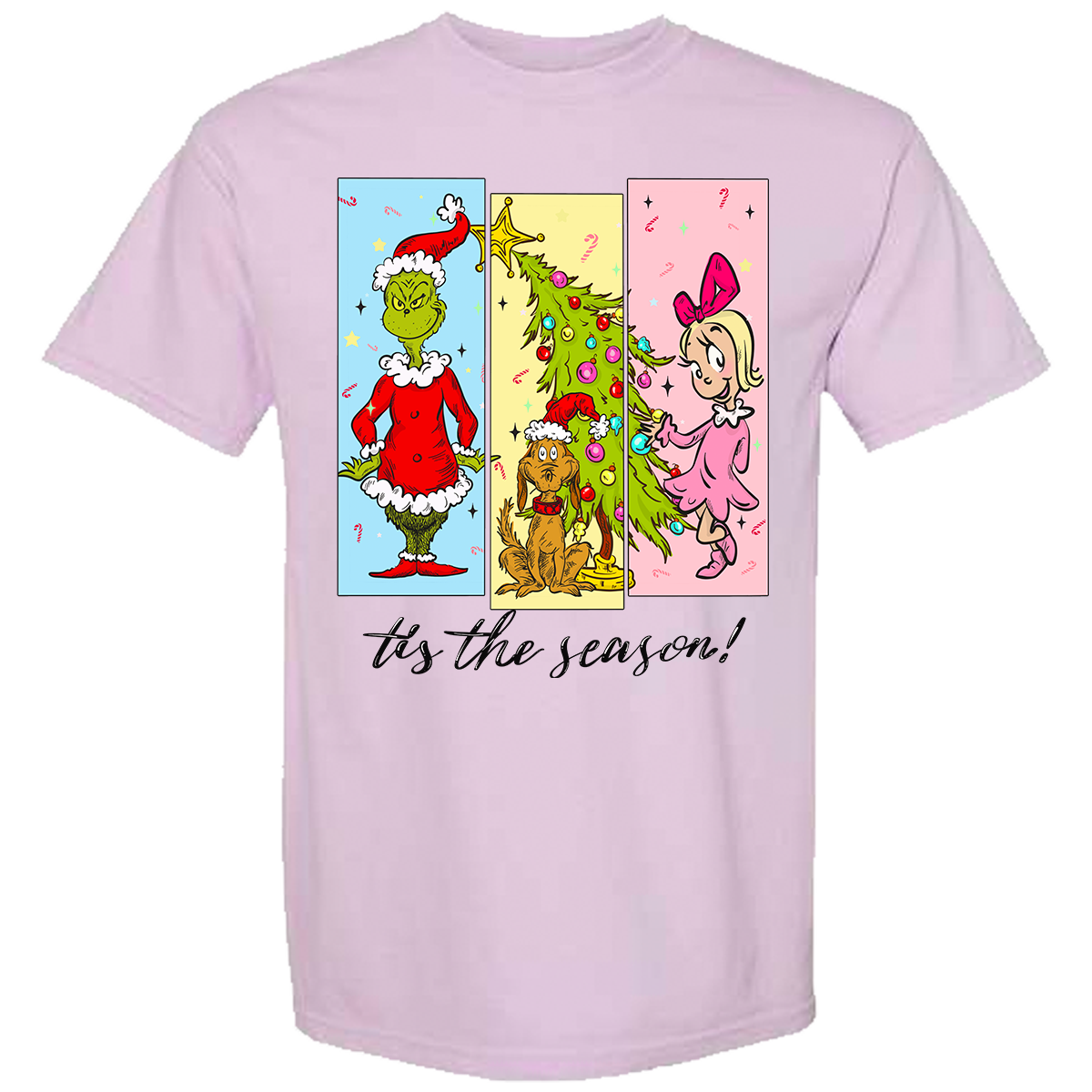 Tis The Season Characters Comfort Color Tee