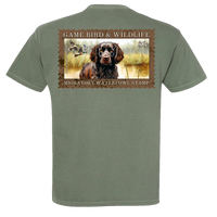 Waterfowl Stamp Comfort Color Tee - Moss