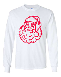 Santa Puff Tee - White / Red Design