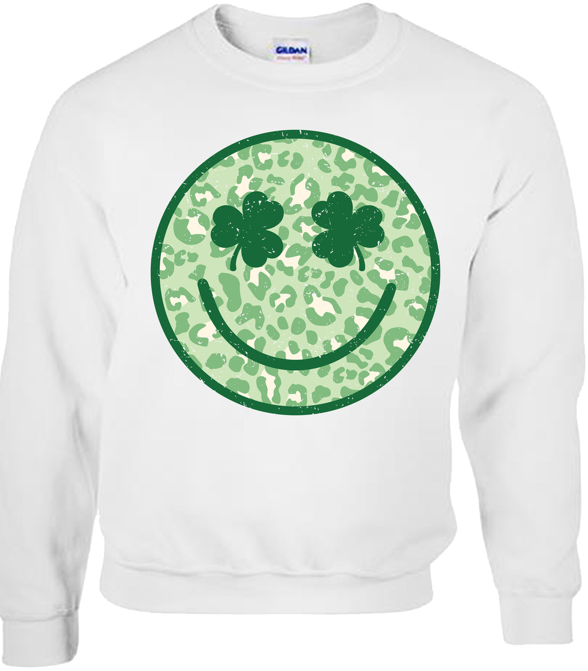 Smiley Leopard St Patrick's Day Tee