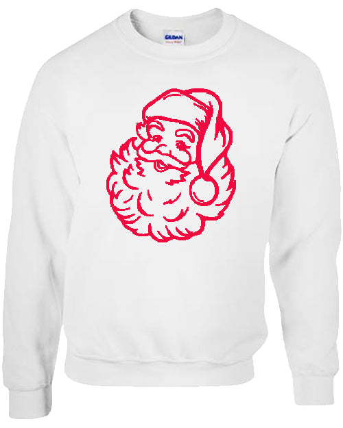 Santa Puff Tee - White / Red Design