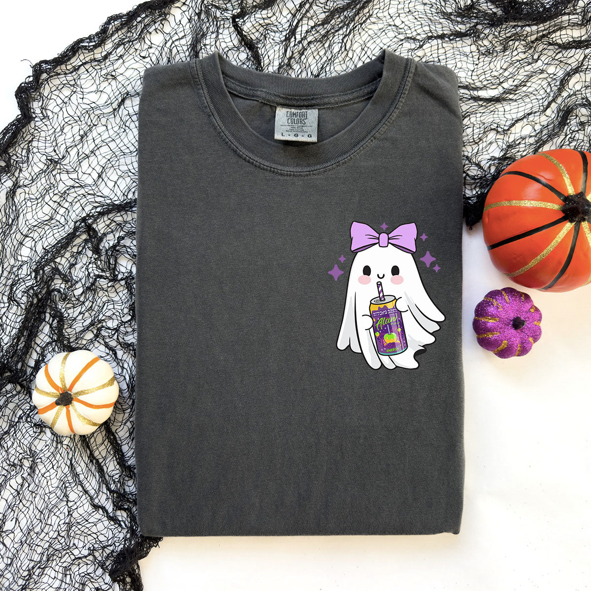 Witch's Brew (Pocket Size) Comfort Color Tee - Pepper