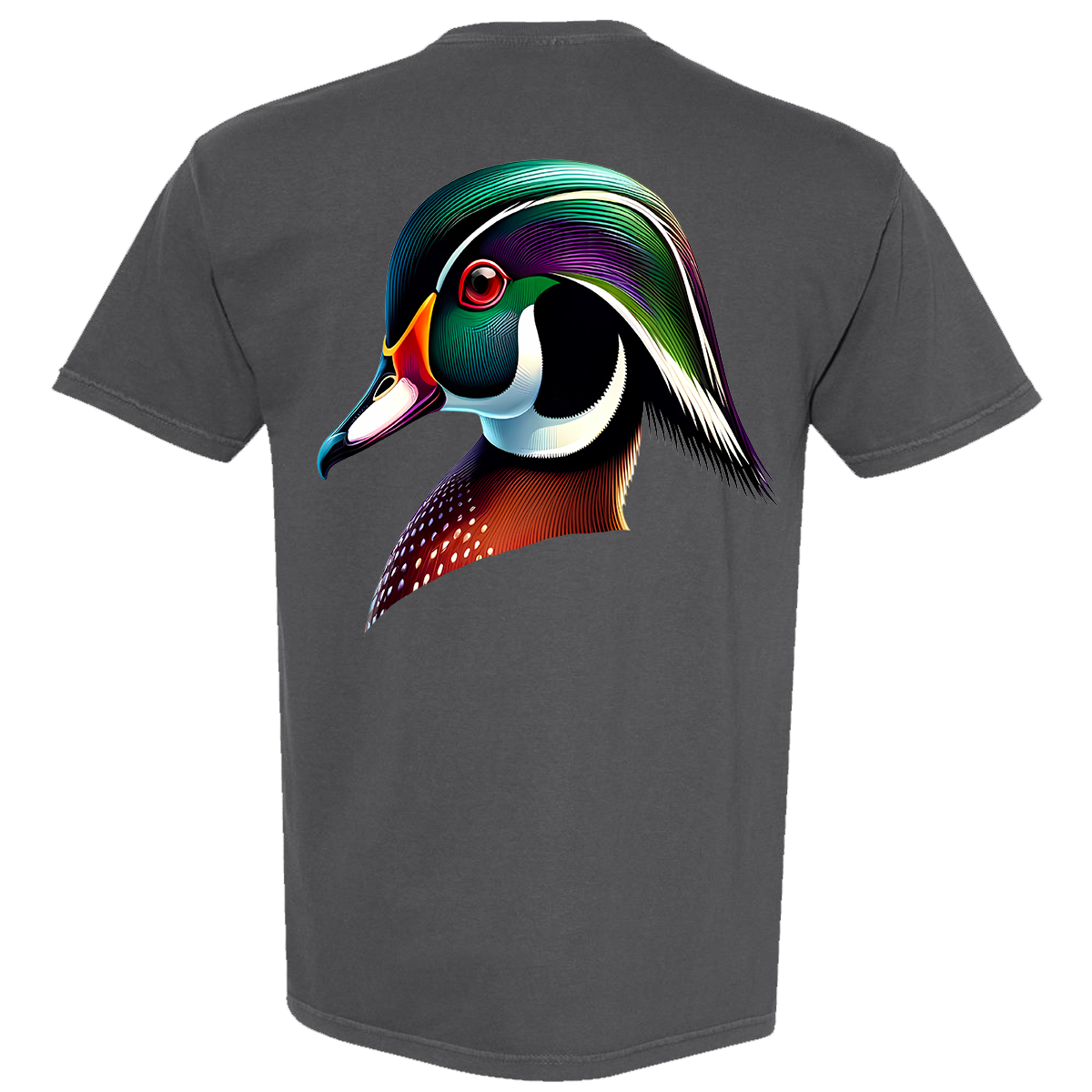 Wood Duck Comfort Color Tee - Pepper