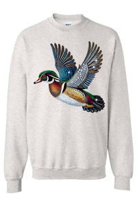 Wood Duck Faux Rhinestones Sweatshirt