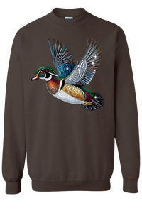 Wood Duck Faux Rhinestones Sweatshirt