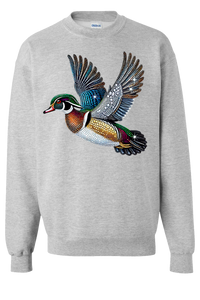 Wood Duck Faux Rhinestones Sweatshirt