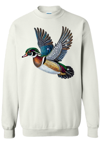 Wood Duck Faux Rhinestones Sweatshirt