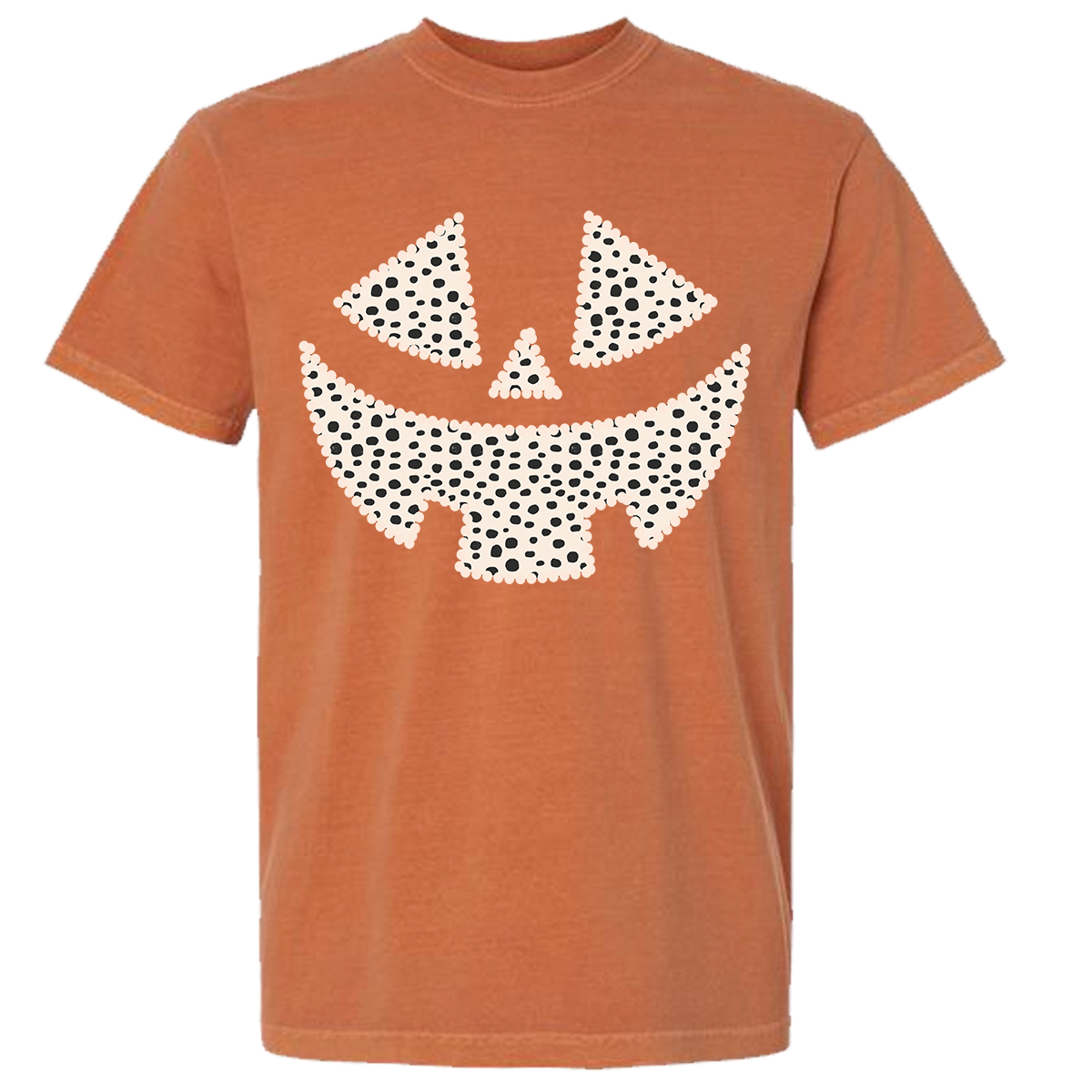 Dalmatian Pumpkin Face Comfort Color Tee