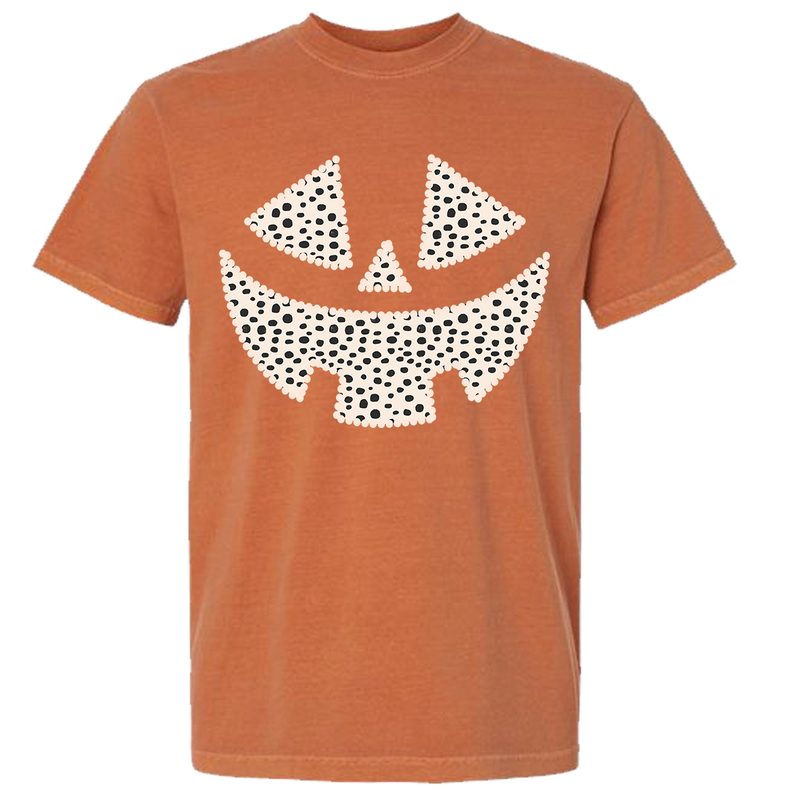 Dalmatian Pumpkin Face Comfort Color Tee